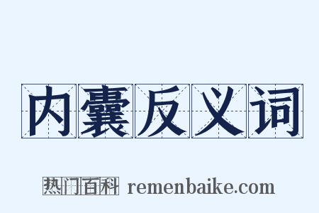内囊反义词是什么意思的图片